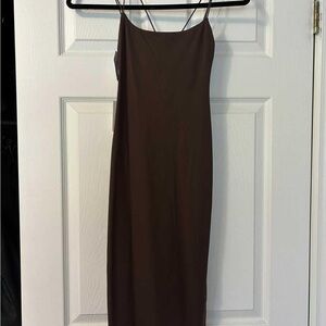 NEW Babaton Contour brown dress